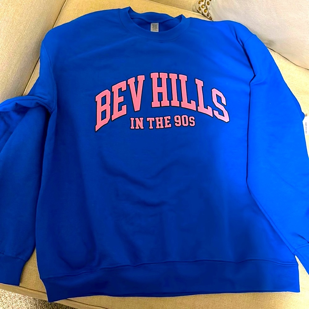 COPY - Blue Bev Hills sweatshirt.  New with tags.